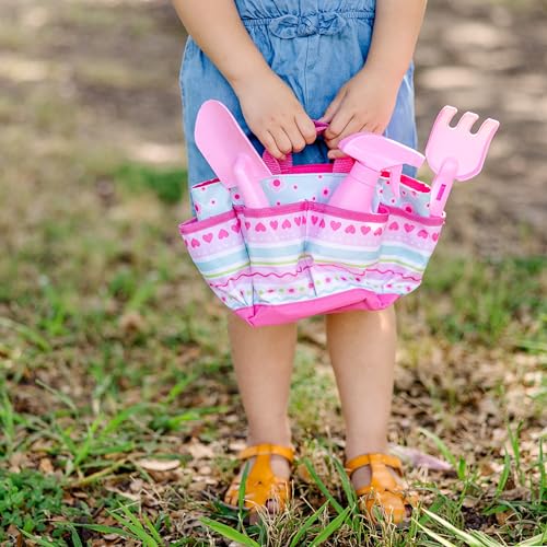 Melissa & Doug Sunny Patch Pretty Petals Gardening Tote Set,for 3+ years, With Tools