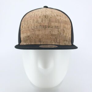 The Vintage Year Cork Square Cotton Flat Visor Mesh/Denim Adjustable Snapback Baseball Caps (Black Cork)