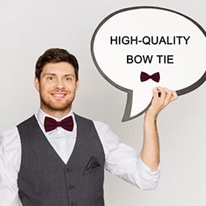 SISIDI Cotton Men's Pre-Tied Bow Tie ,Adjustable Double Layer Bow Tie