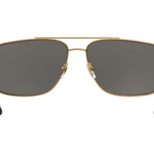 Versace Man Sunglasses Gold Frame, Dark Grey Lenses, 63MM