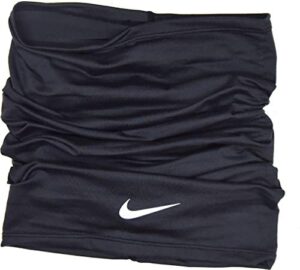 nike neck warmer, therma-fit wrap, one size, black/silver