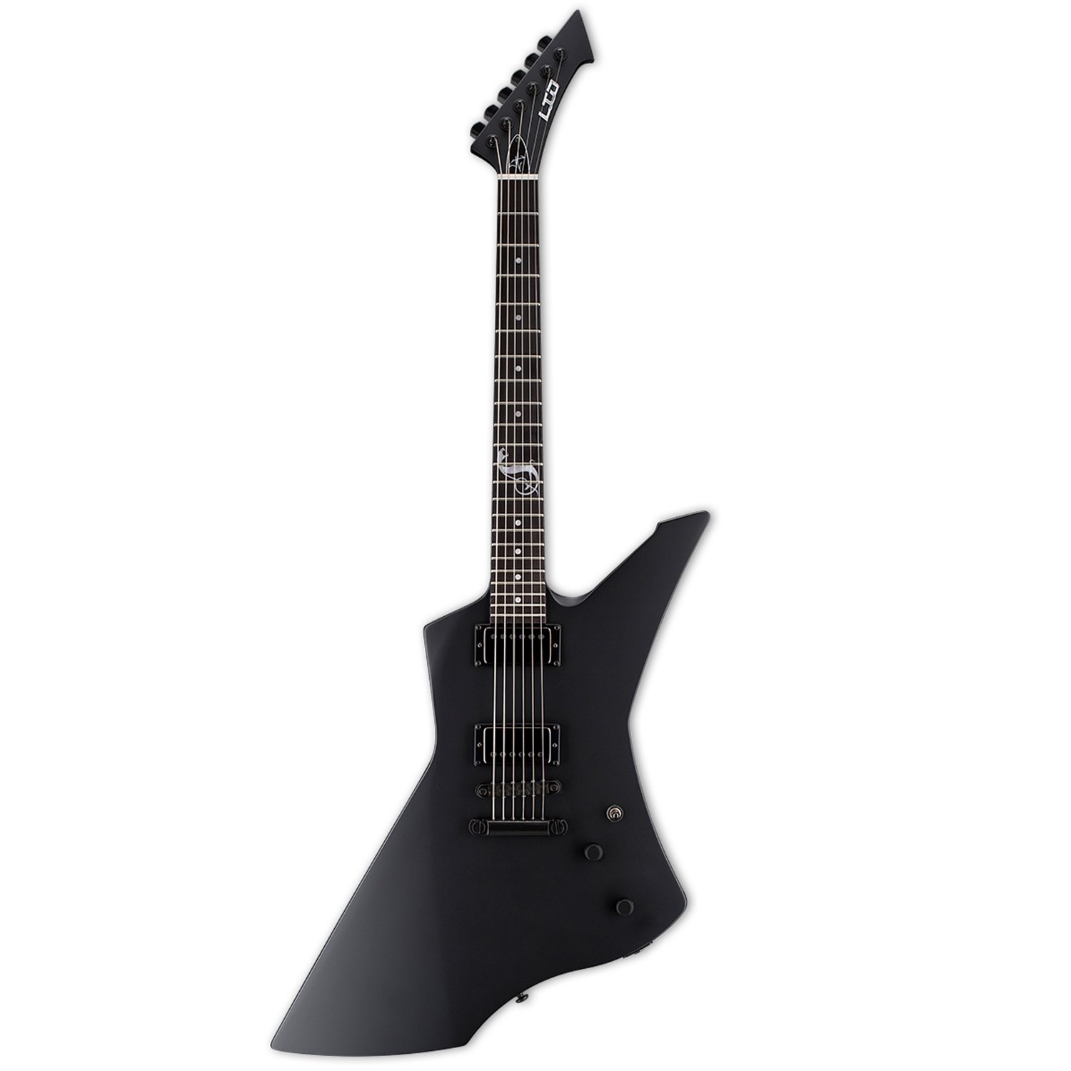 ESP LTD Snakebyte Signature Series James Hetfield Electric Guitar with Case, Black Satin