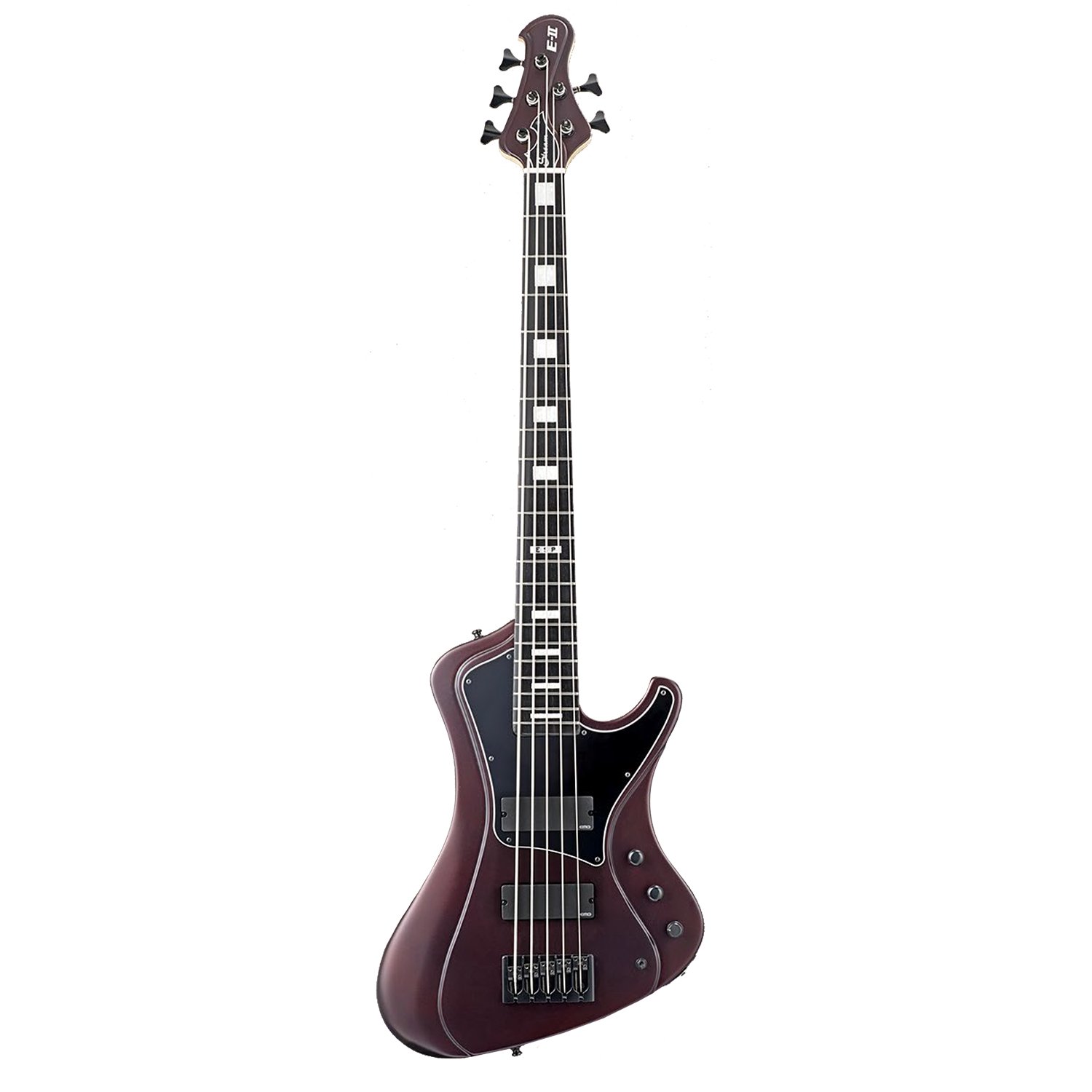 ESP EIISTREAMSL5DMRS Bass Guitar, Deep Red Metallic Satin