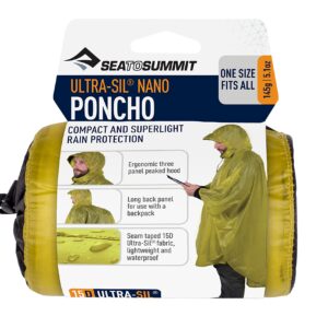 Sea to Summit Ultra-Sil Nano Poncho Raincoat and Pack Cover, Lime