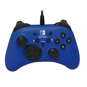 Nintendo Switch HORIPAD Wired Controller (Blue) by HORI - Licensed by Nintendo