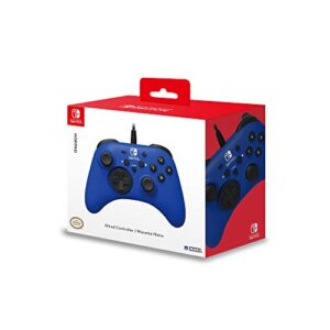 Nintendo Switch HORIPAD Wired Controller (Blue) by HORI - Licensed by Nintendo