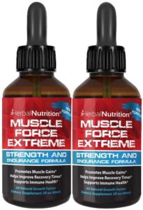 muscle force extreme 2 bottle pack 345mg proprietary formula our strongest strength and endurance spray, improves muscle strength and recovery time 2oz bottles