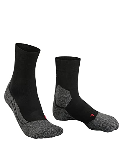 FALKE Men's RU3 Comfort Running Socks, Mid Calf, Thick Cushion, Anatomic Fit, Breathable Quick Dry, Organic Lyocell, 1 Pair