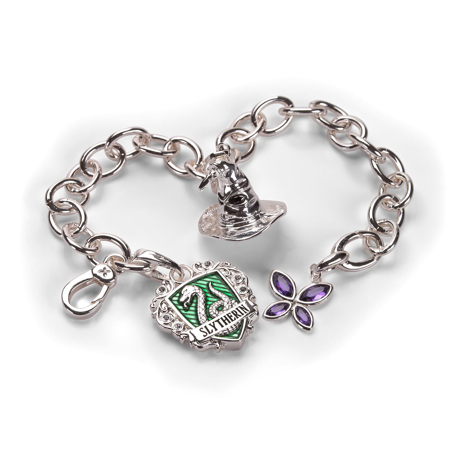 The Noble Collection LUMOS HARRY POTTER Slytherin Charm Bracelet