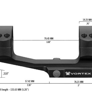 Vortex Optics Pro Extended Viper 30mm Cantilever Mount , Black