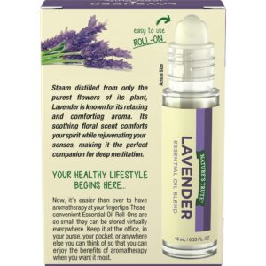 Nature's Truth Essential Oil Roll-On Blend, Lavender, 0.33 Fluid Ounce