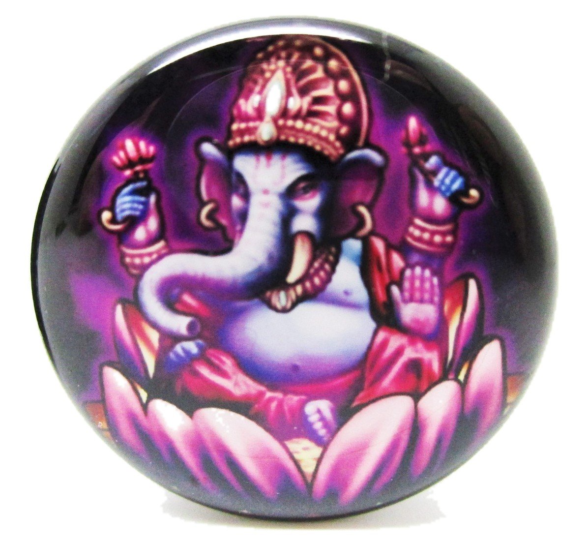 Pierced Republic Ganesh & Buddha Ear Plugs - Acrylic - Screw on - NEW *Pair* - 10 Sizes (2 Gauge (6mm))