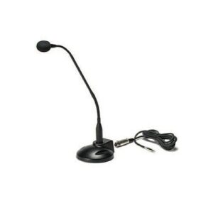 sound tech gn-3 18 inch professional uni-direction noise canceling gooseneck microphone with 10 ft cord and 3.5mm stereo plug by soundtech