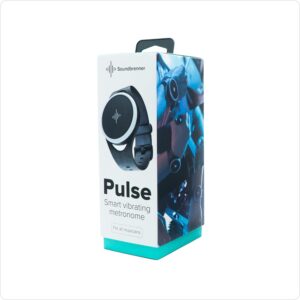 Soundbrenner Pulse | Smart, Vibrating & Wearable Metronome | for All Instruments (Guitar, Piano, Drums) | Tap Tempo (BPM) + Visual Beat Counting | Practice Like A Pro | As Seen at NAMM