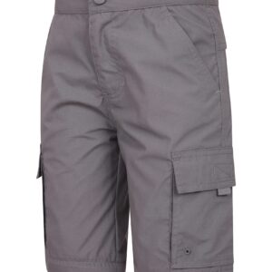 Mountain Warehouse Active Kids Zip Off Hiking Pants - Boys & Girls Dark Grey 9-10 Years