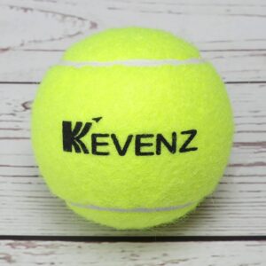 KEVENZ 12-Pack Green Advanced Training Tennis Balls,Practice Ball (Interlocked Wool Fiber)