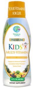 premium liquid multivitamin for kids | sugar free kids vitamins | 100% dv of 14 vitamins for kids | multivitamin for children ages 4+ | great tasting, non-gmo, max 98% absorption rate- 16 oz, 32 serv