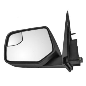 brock replacement driver side power mirror textured black without heat with blind spot glass and manual folding compatible with 2008-2012 escape/hybrid & 2008-2011 mariner/hybrid