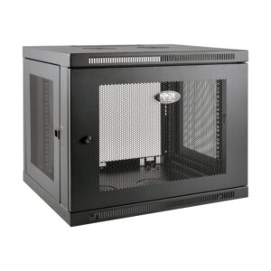 tripp lite 9u wall mount rack enclosure server cabinet, 20.5 in. deep, switch-depth (srw9udp)