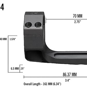 Vortex Optics Precision Extended Cantilever Mount - 34mm