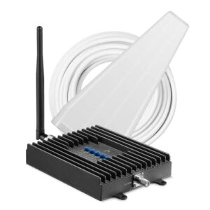 SureCall Fusion4Home Cell Phone Signal Booster up to 3000 sq ft, Boosts 5G/4G LTE, Yagi Outdoor Antenna, Home & Office Multi-User All Carrier, Verizon AT&T Sprint T-Mobile, FCC Approved, USA Company