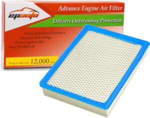 epauto gp755 (ca8755a) replacement for cadillac/chevrolet/gmc panel engine air filter for silverado(1999-2019),suburban(2000-2019),tahoe(2000-2019),sierra(1999-2019),yukon(2000-2019)