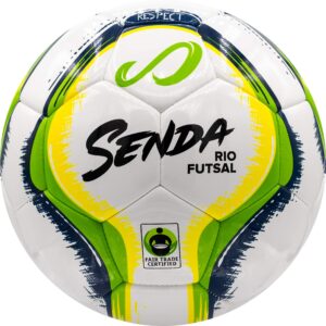 SENDA Rio Match Futsal Ball, Fair Trade Certified, Green/Yellow, Size 4 (Ages 13 & Up)