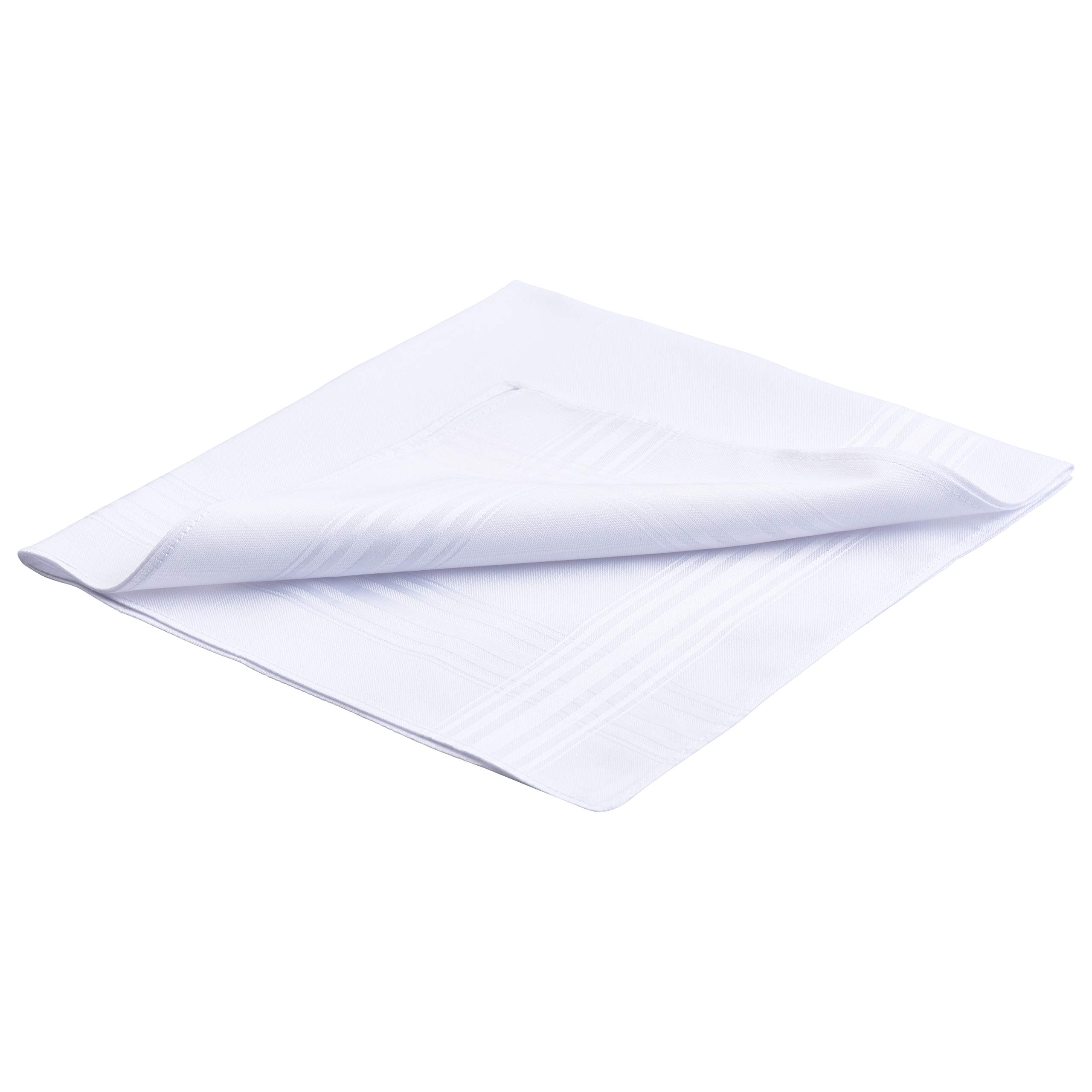 Van Heusen 6 Pack Cotton Handkerchiefs Solid White