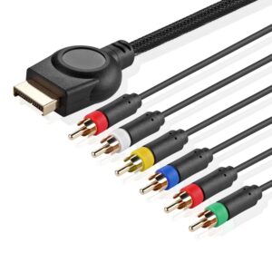 tnp ps2 component cable premium ypbpr component video cable rca av for playstation 2/3 (ps2/ps3)