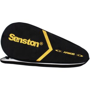 senston unisex tennis racket cover single tennis racket bag with adjustable shoulder strap.