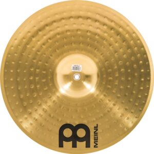 Meinl 18” Marching Cymbal Pair with Straps - Brass Alloy Traditional Finish - Made In Germany, 2-YEAR WARRANTY (MA-BR-18M)