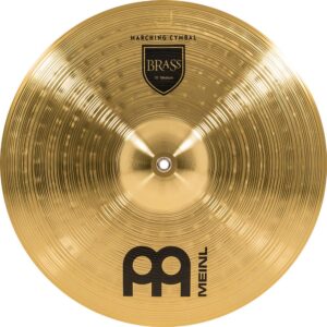 Meinl 18” Marching Cymbal Pair with Straps - Brass Alloy Traditional Finish - Made In Germany, 2-YEAR WARRANTY (MA-BR-18M)