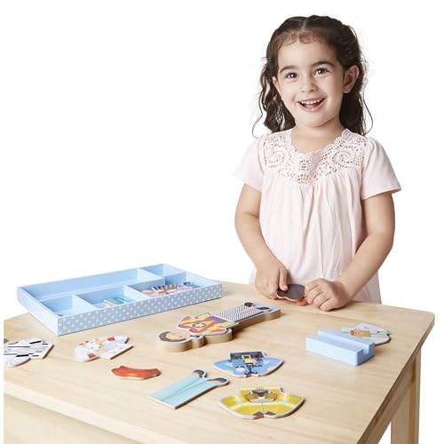 Melissa & Doug Julia Magnetic Dress-Up Wooden Doll Pretend Play Set (25+ pcs)