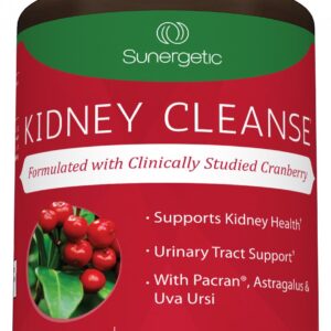 Premium Kidney Cleanse Supplement – Powerful Kidney Support Formula with Cranberry Extract Helps Support Healthy Kidneys & Urinary Tract Support– 60 Vegetarian Capsules