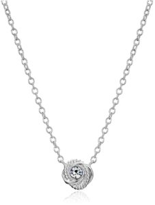 kate spade new york infinity and beyond knot womens mini pendant necklace