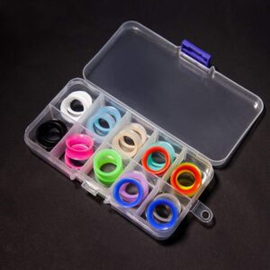 TOPBRIGHT 12 Pairs Ultra Thin Soft Silicone Ear Tunnels, Silicone Ear Skins Gauges and Plugs for Piercing