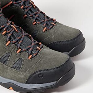 HI-TEC Men's Wide Fit Bandera II Water Proof Mens Boots in Charcoal/Graphite/Burnt Orange in Size UK 8 (EU 42/US 9)