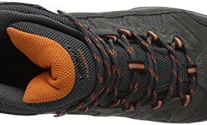 HI-TEC Men's Wide Fit Bandera II Water Proof Mens Boots in Charcoal/Graphite/Burnt Orange in Size UK 8 (EU 42/US 9)