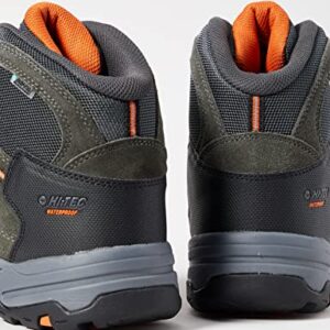 HI-TEC Men's Wide Fit Bandera II Water Proof Mens Boots in Charcoal/Graphite/Burnt Orange in Size UK 8 (EU 42/US 9)