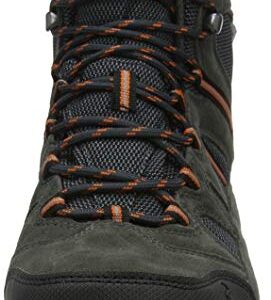 HI-TEC Men's Wide Fit Bandera II Water Proof Mens Boots in Charcoal/Graphite/Burnt Orange in Size UK 8 (EU 42/US 9)