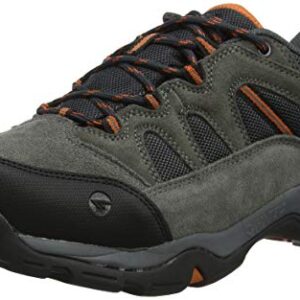 Hi-Tec Men's BANDERRA II Low WP Wide Rise Hiking Boots, Grey Charcoal Graphite Burnt Orange 51, 11