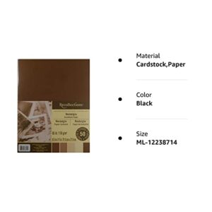 Recollections Nostalgia Cardstock Paper, 8.5" X 11" - 50 Sheets, 5 Colors