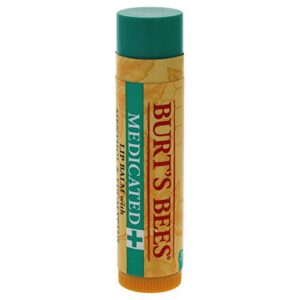 burt's bees medicated lip balm, 0.15 ounce