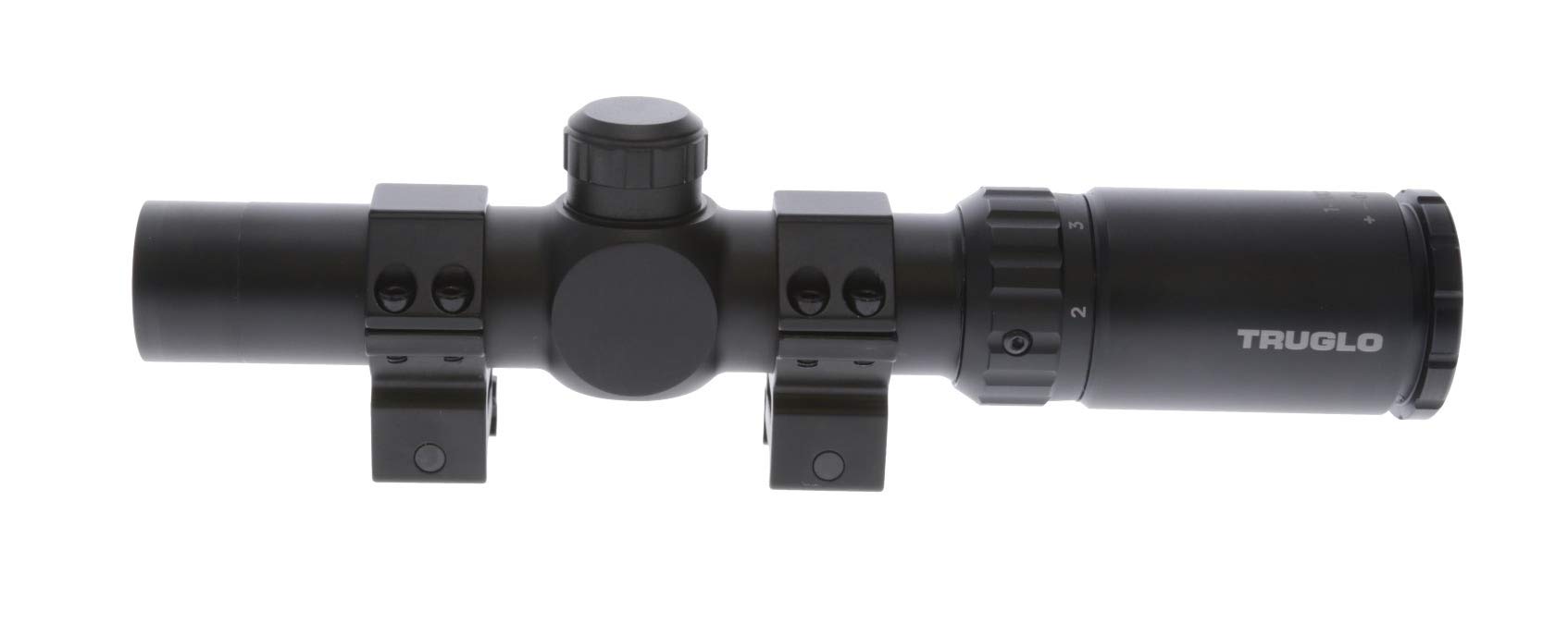 TRUGLO TruBrite 30 Hunter 30mm Compact Waterproof, Shockproof, Fogproof Gun Hunting Scope, 1-4 x 24mm, Matte Black