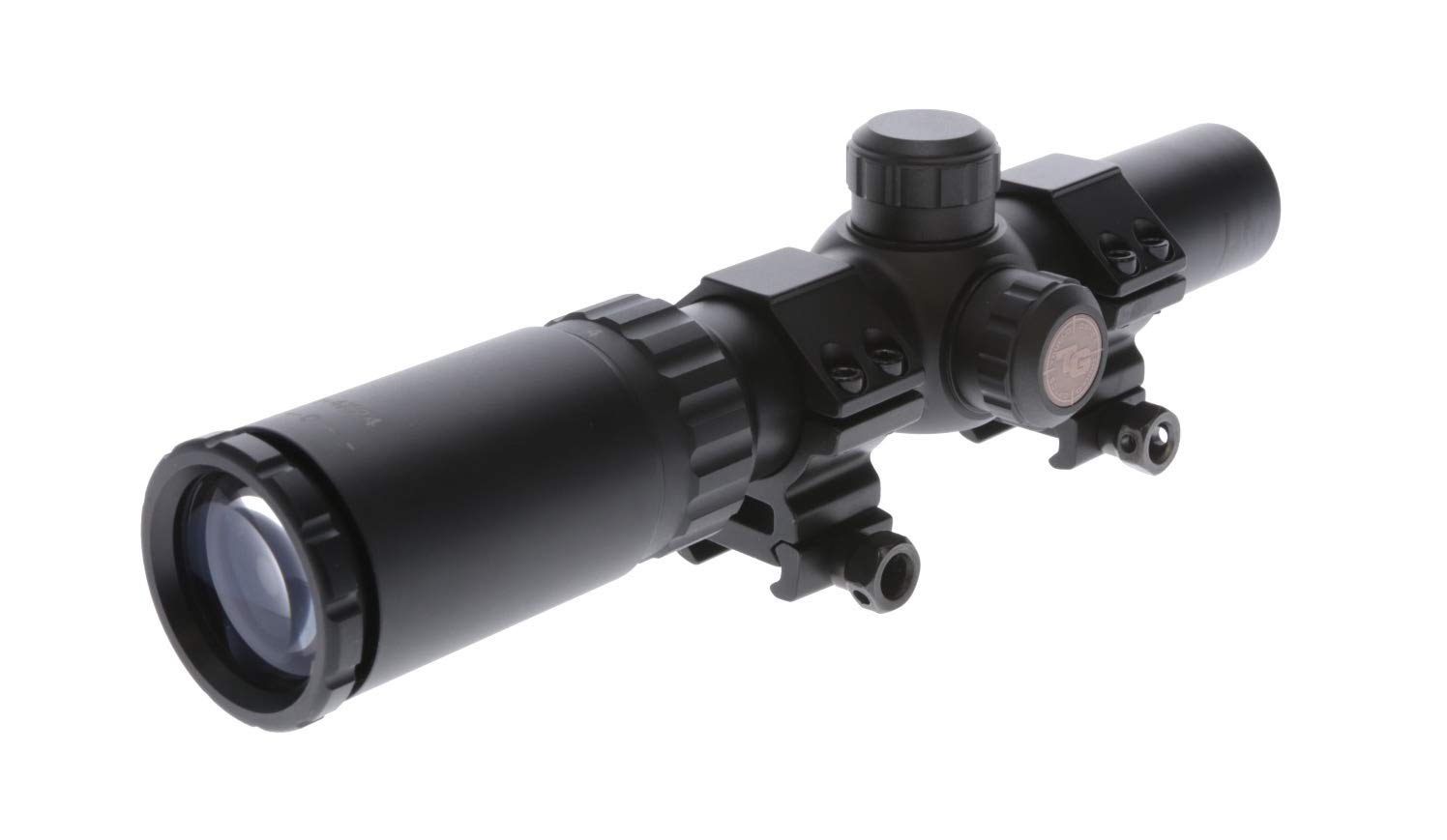 TRUGLO TruBrite 30 Hunter 30mm Compact Waterproof, Shockproof, Fogproof Gun Hunting Scope, 1-4 x 24mm, Matte Black