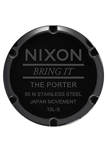 Nixon Porter Leather A1058-1031 Black Leather Men’s Watch 40mm