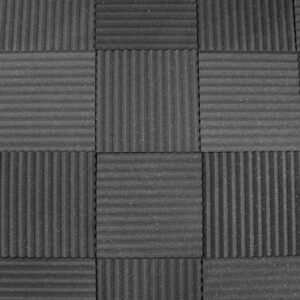 soundproofing acoustic studio foam - wedge style panels - 12"x12"x1" tiles - 6 pack - diy acoustic treatment for recording studio, podcasting, voice over vocal booths, and more