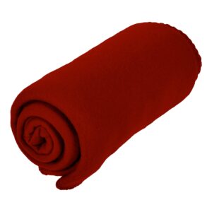 Imperial Home 24 Pack Wholesale Soft Cozy Fleece Blankets - 50" x 60" Comfy Throw Blankets (Red)