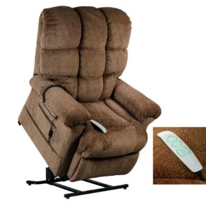 Windermere Burton NM1650 Power Lift Chair Recliner Infinite Position with Trendelenburg by Mega Motion - NutMeg