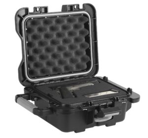 plano fieldlocker medium mil-spec pistol case, black, medium